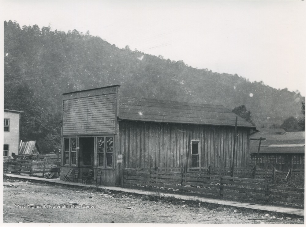 Oliver Canterbury Barber Shop, Pineville, W. Va. West Virginia