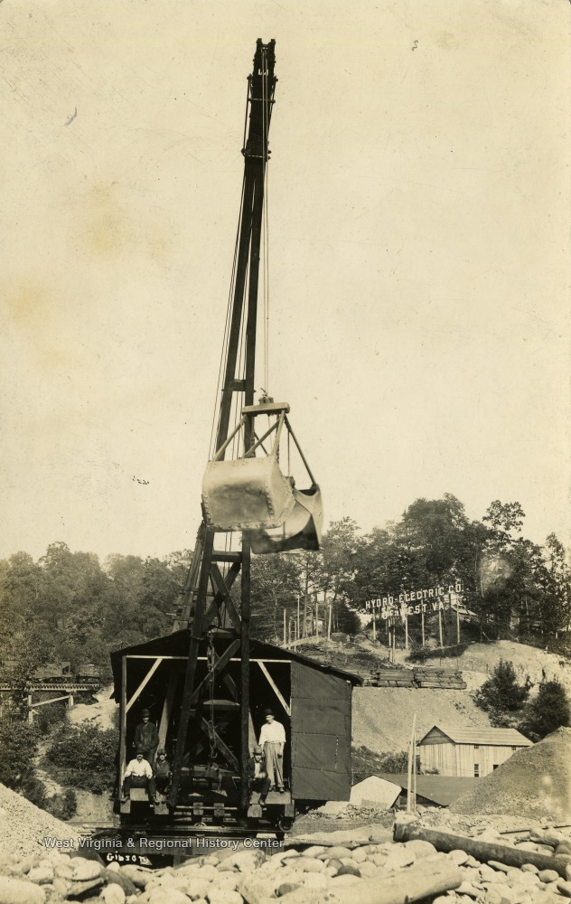 Construction of State Line Dam, Lake Lynn, Pa. West Virginia History