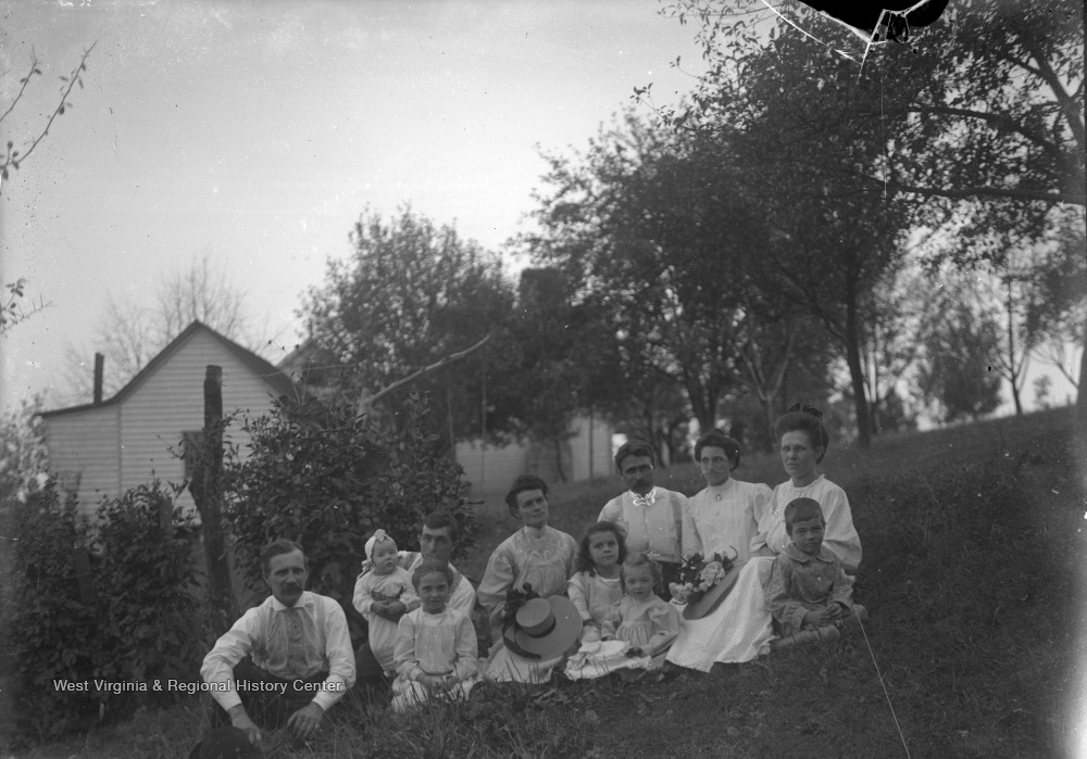 James Green Sr. and Family Next to His House in Foxburg, Pa. West Virginia History OnView