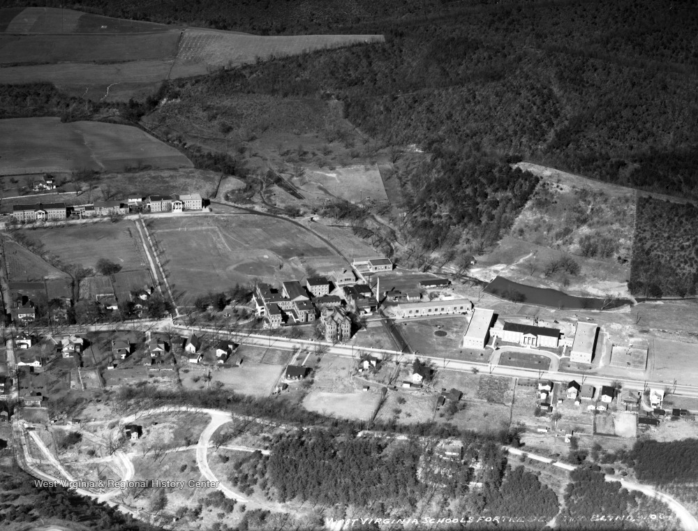 Aerial View of West Virginia Schools For Deaf and Blind, Romney, W. Va