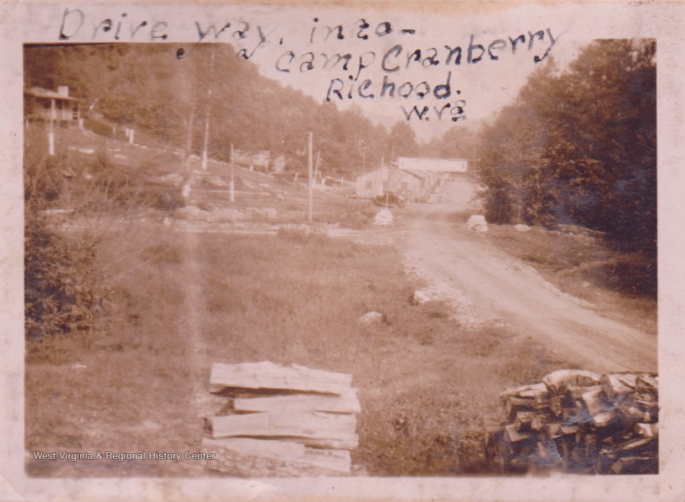 Driveway Into Camp Cranberry, Cowen, W. Va. West Virginia History