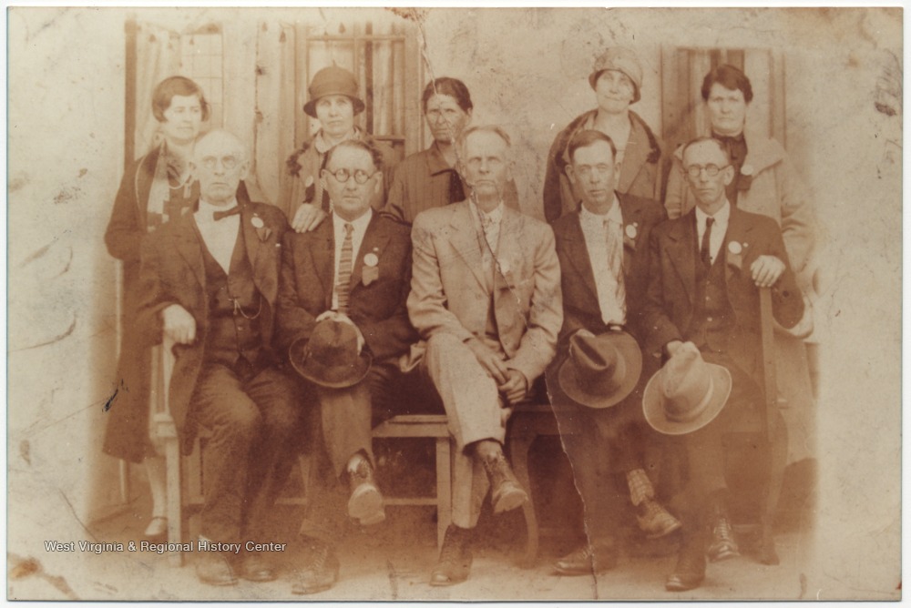 Group Portrait in Talcott, W. Va. West Virginia History OnView WVU