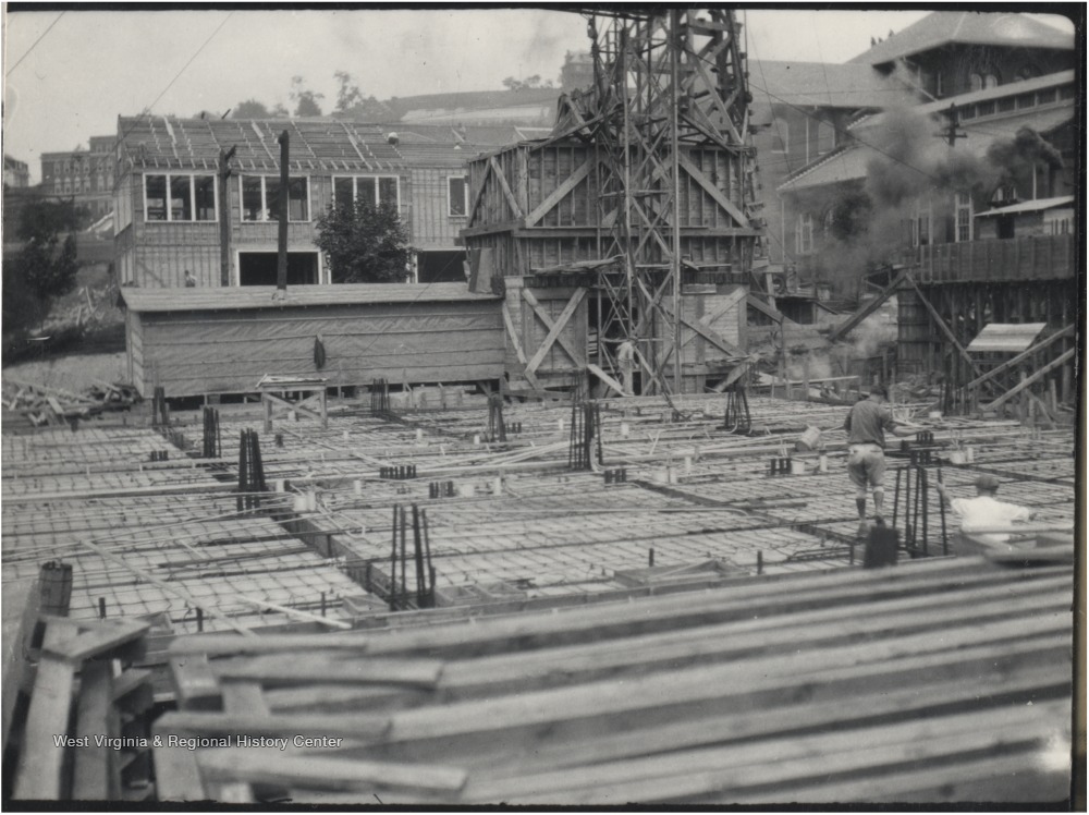 Clark Hall Under Construction, West Virginia University, W