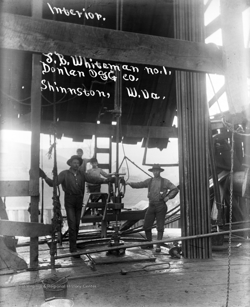 Interior, J. B. Whiteman Well No. 1, Donlan, O. & G. Co., Shinnston, W. Va. West Virginia