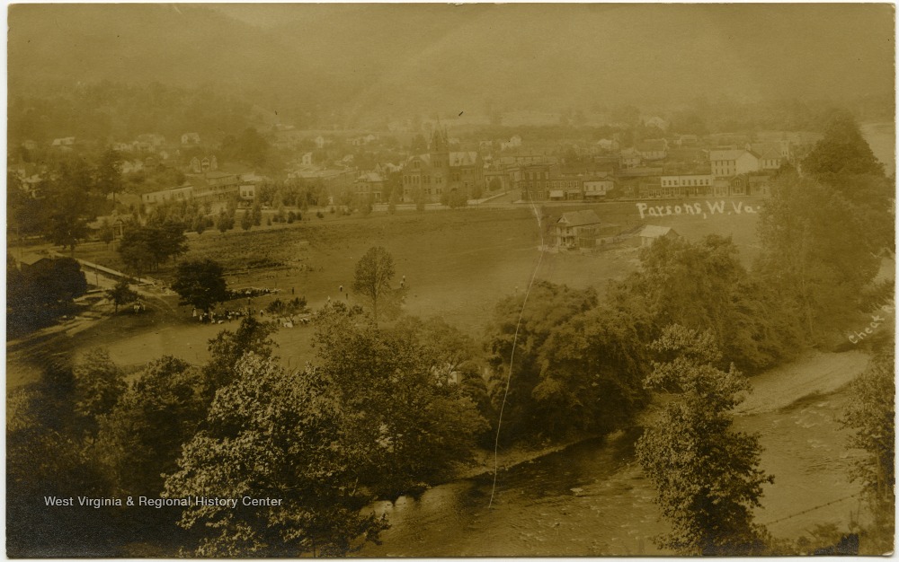 Aerial View of Parsons, W. Va. West Virginia History OnView WVU