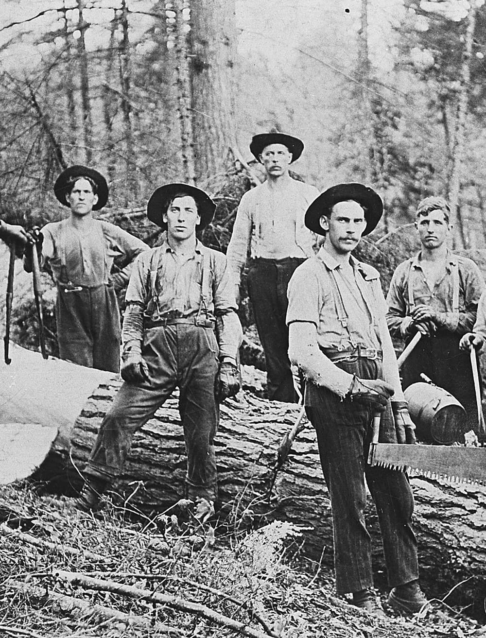 Timbering&Logging_vertical West Virginia Humanities Council.