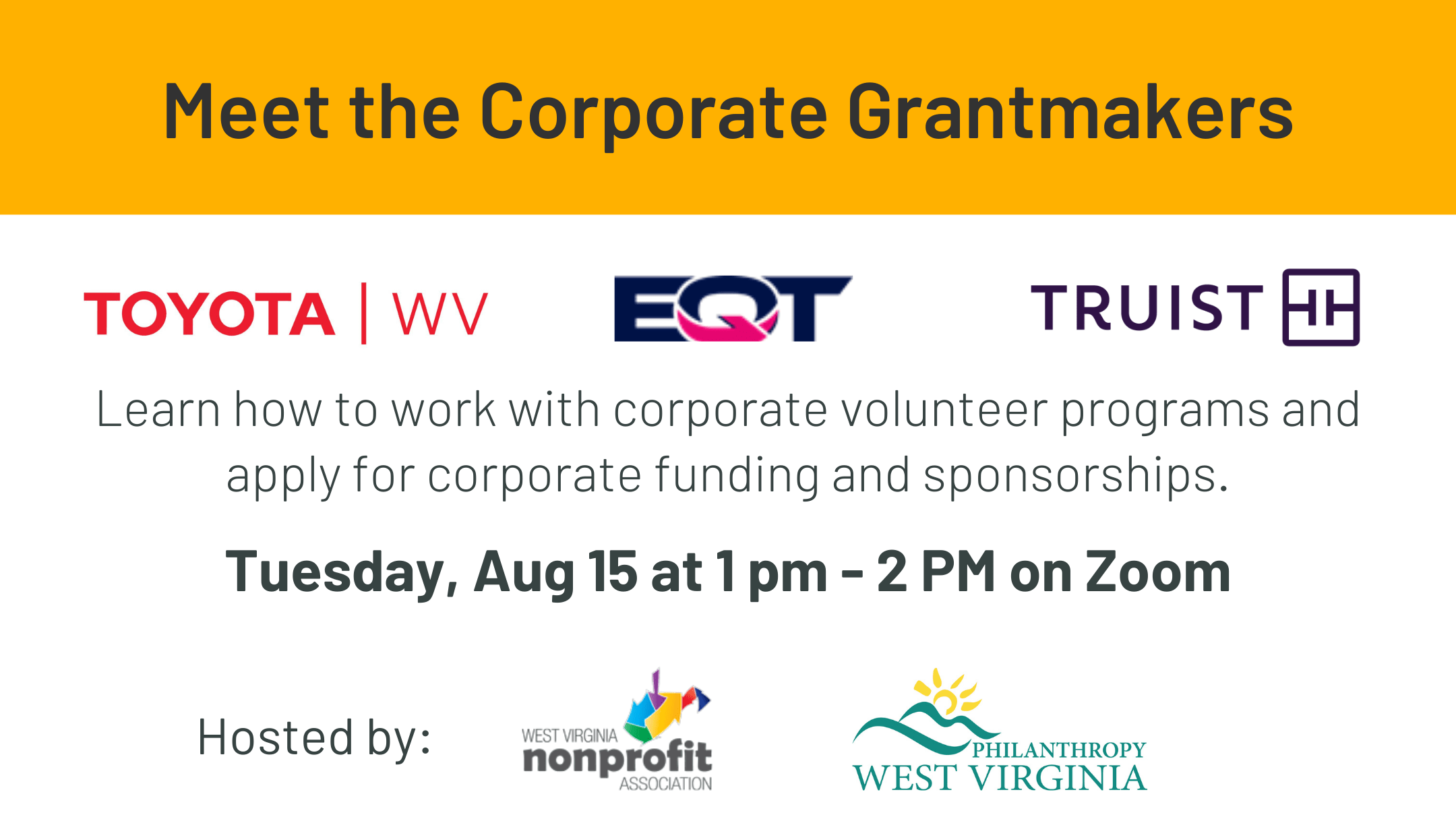 Meet the Corporate Grantmakers West Virginia Nonprofit Association