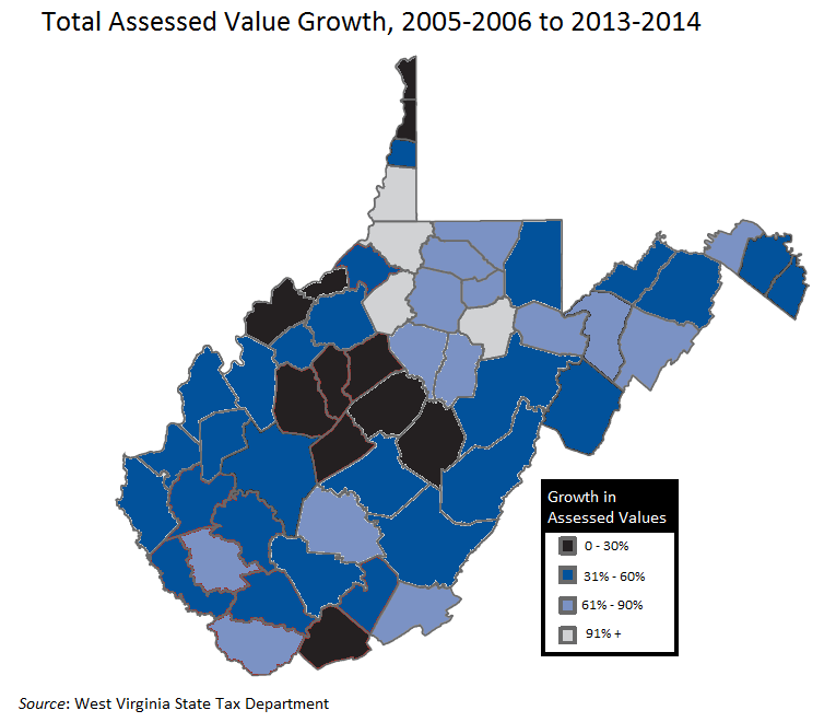 Natural Gas Counties Reaping Property Tax Gains West Virginia Center on Budget & Policy