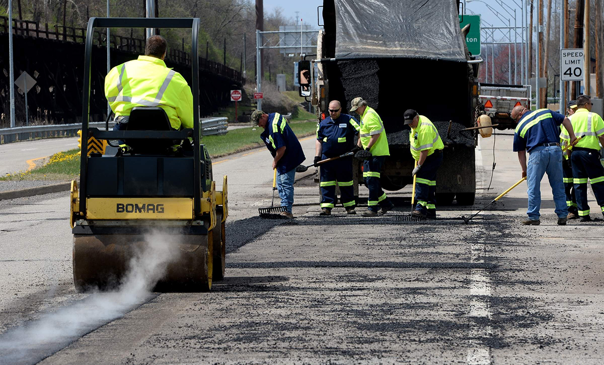 Mowing, patching, ditching dominate West Virginia state road