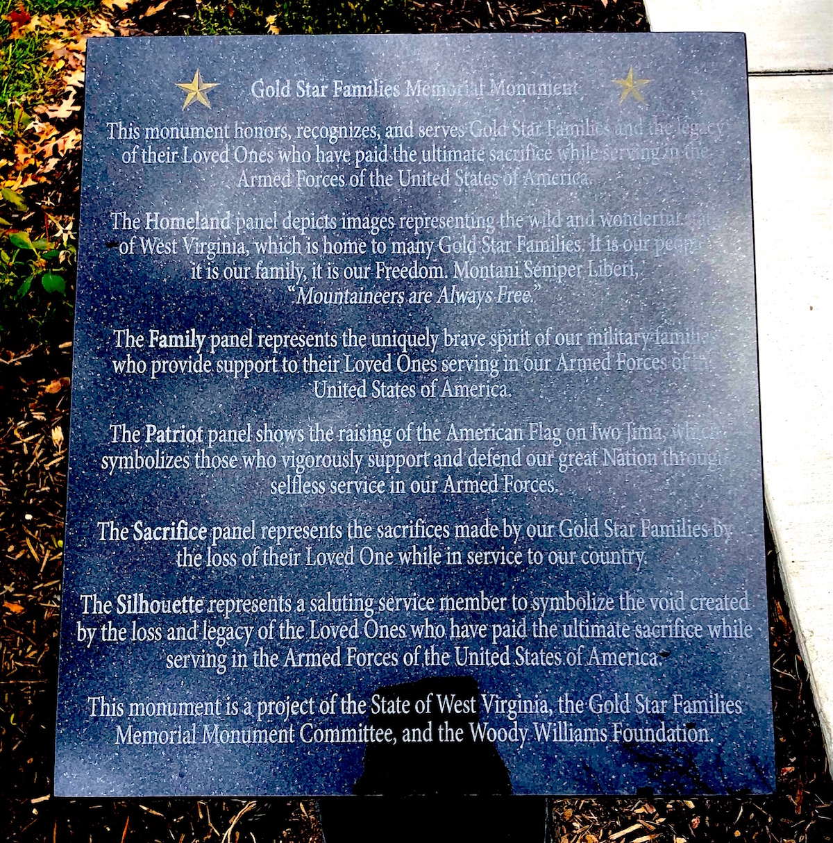 Gold Star Families Memorial now a feature at West Virginia State