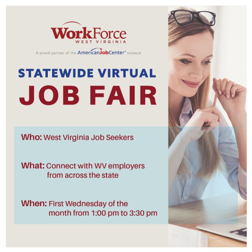WorkForce West Virginia announces January 3 Statewide Virtual Job Fair