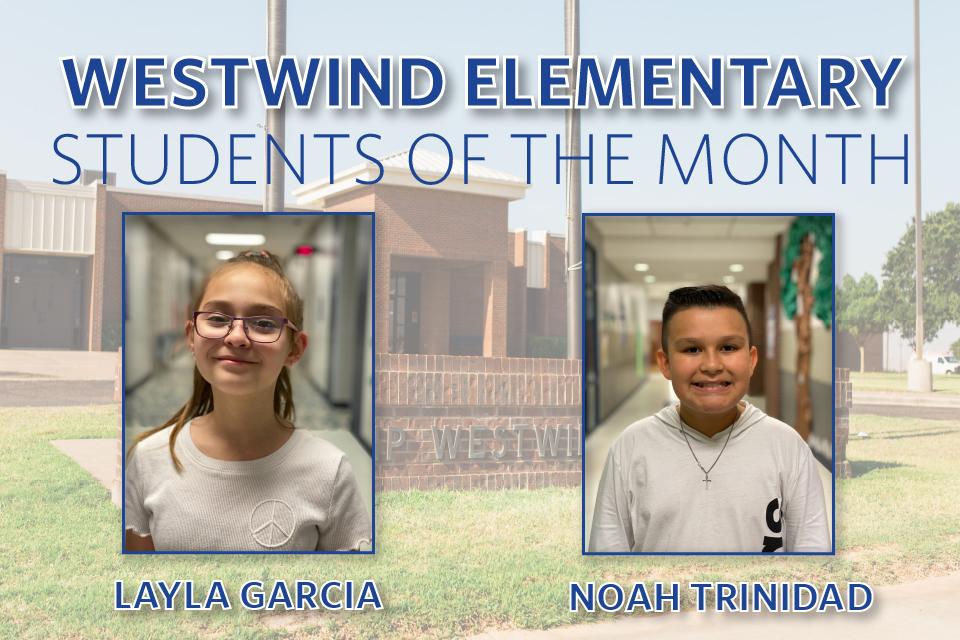 December Students of the Month Westwind Elementary School