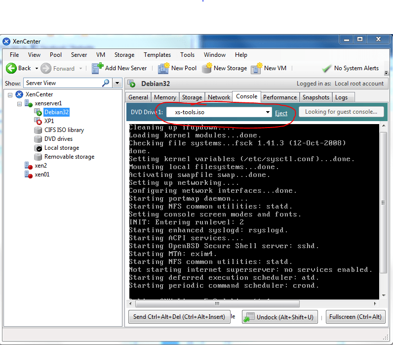 Installationsanleitung XenServer Tools Debian Install XenServer Tools