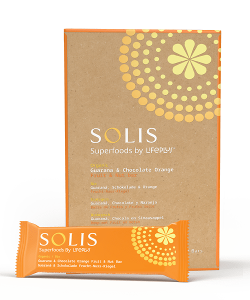 Lifeplus Solis Guarana & Chocolate Orange Fruit & Nut Bar