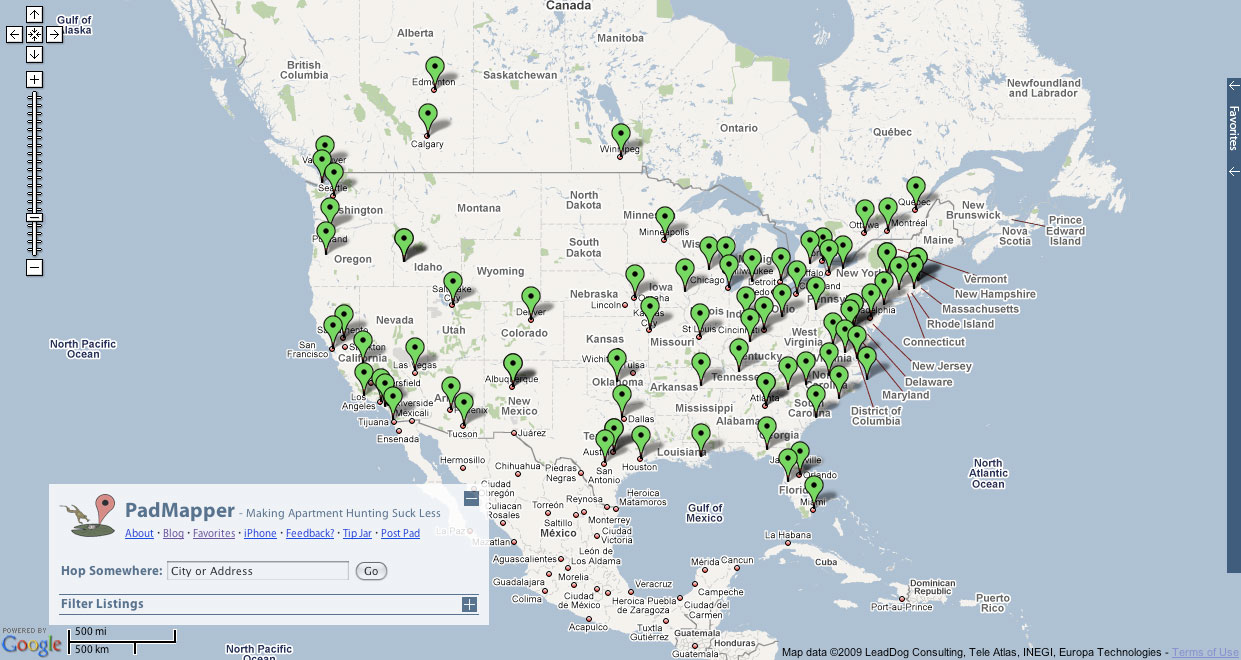 rental search engine pad