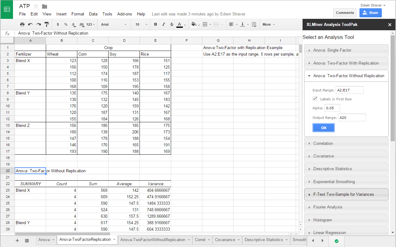 Frontline Systems’ XLMiner Analysis ToolPak Brings Popular Statistical