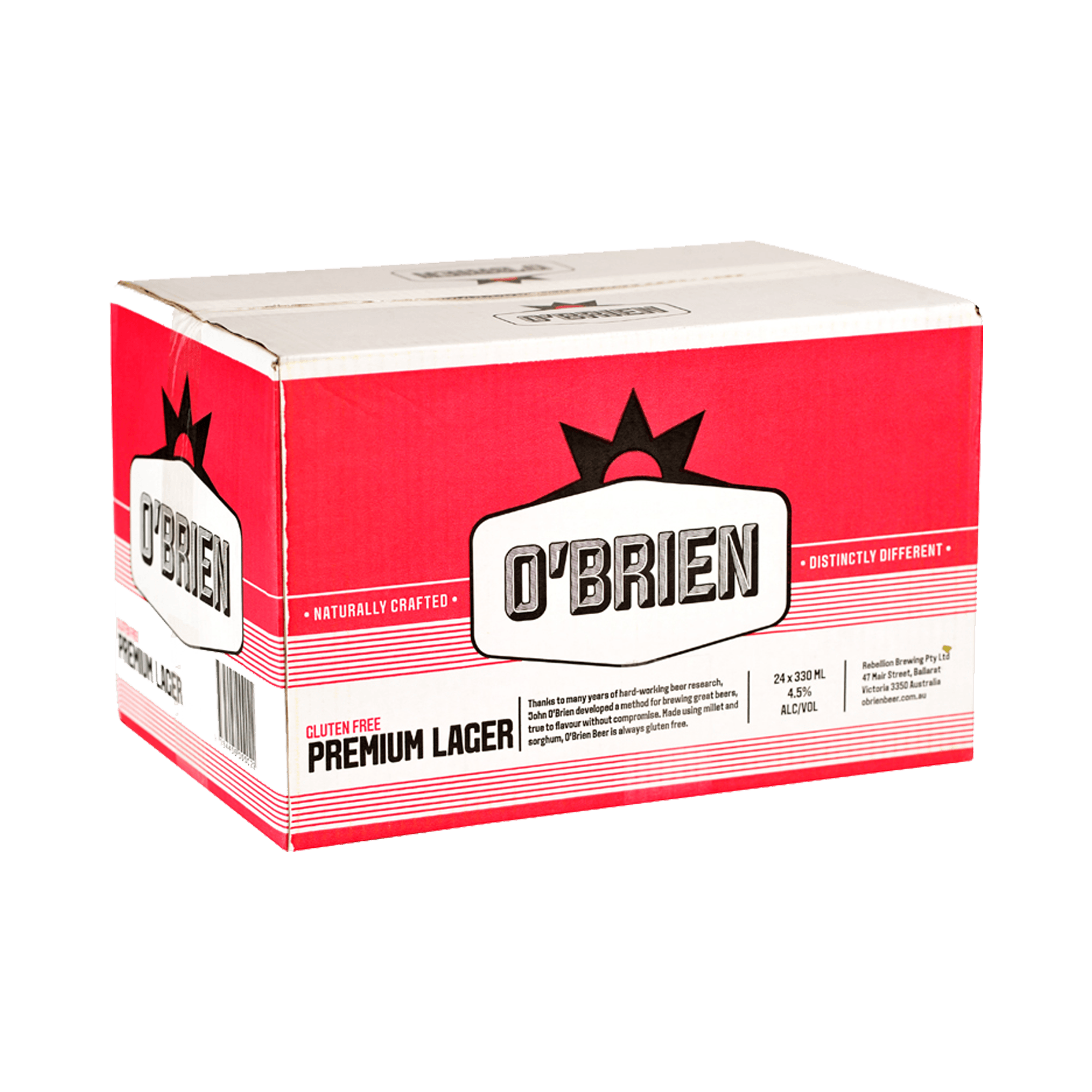 O'BRIENS PREMIUM LAGER GLUTEN FREE Value Cellars