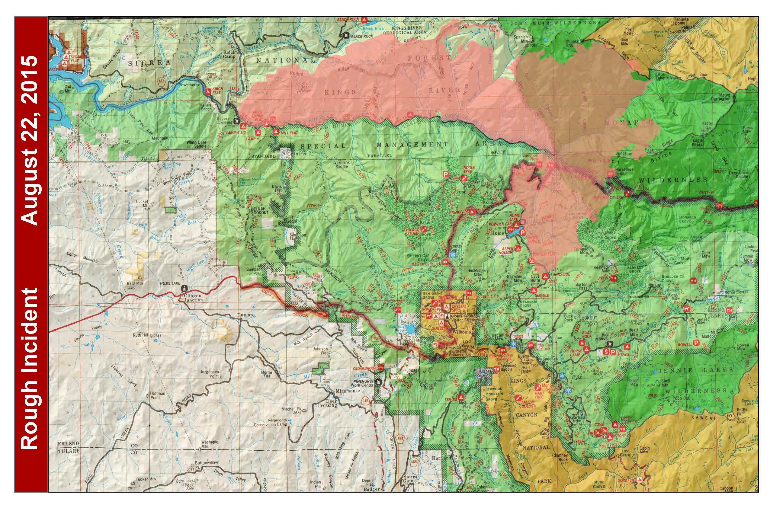 2017 Lake Isabella Fire Map Map Of Lake Isabella Fire Maping Resources