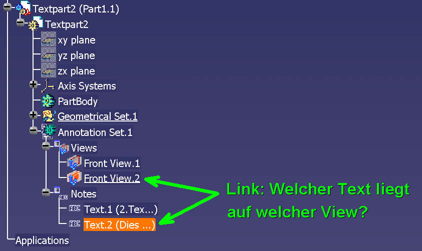 Annotations (Dassault Systemes PLM Solutions/CATIA V5 Programmierung