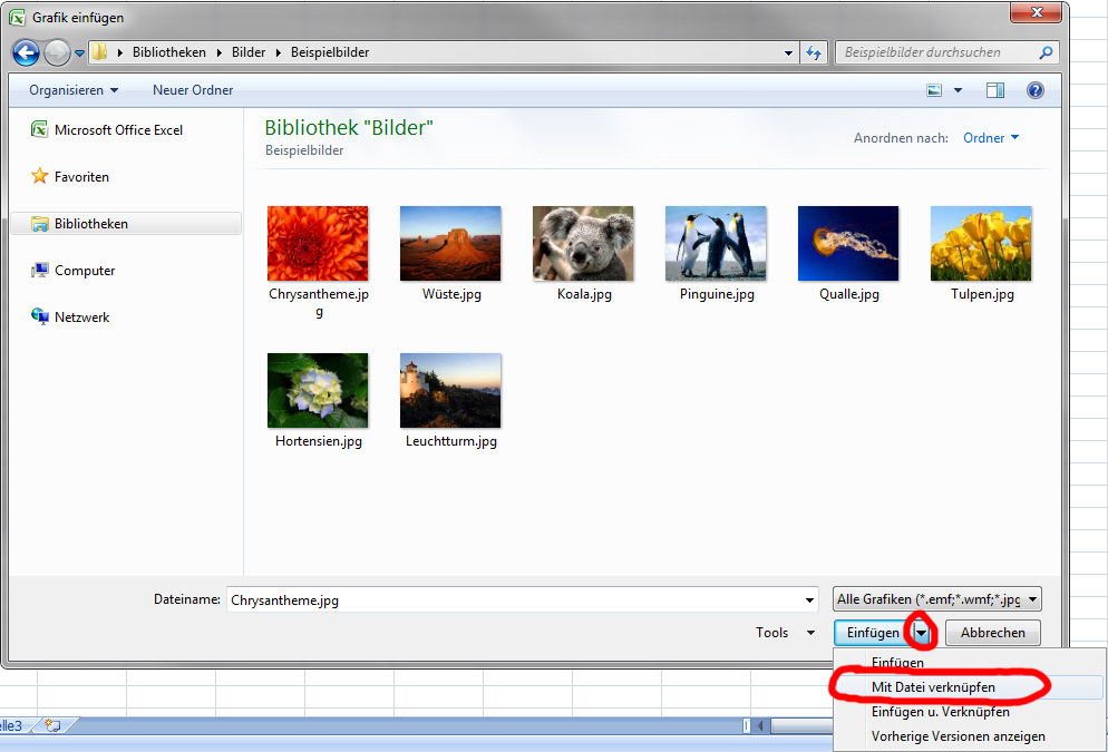 Exel Bilder sind verschwunden (Betriebssysteme/Windows 7) Foren auf