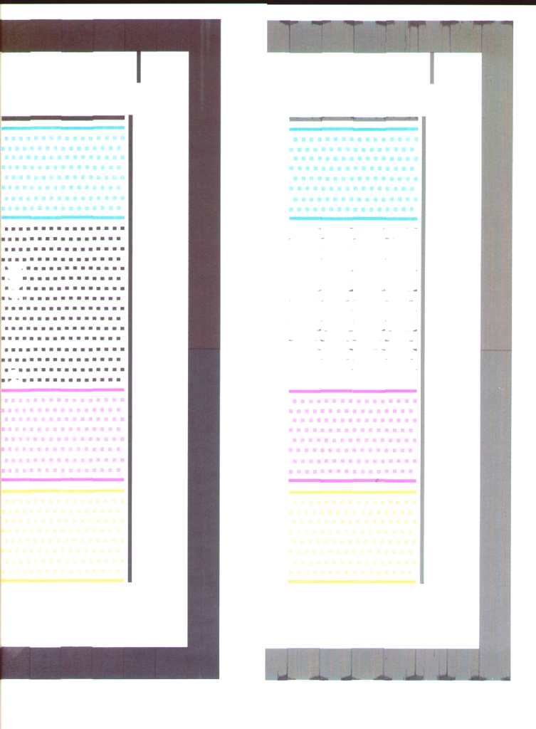 Schwarze Farbe fehlt beim Druckverlauf HP 500 (Hardware/Plotter, Drucker u. Ausgabemedien
