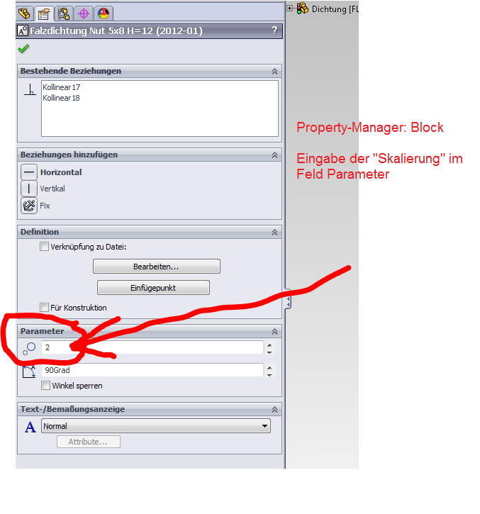 Maßstäbliches ändern in Skizzen (DS SolidWorks/SolidWorks) Foren auf