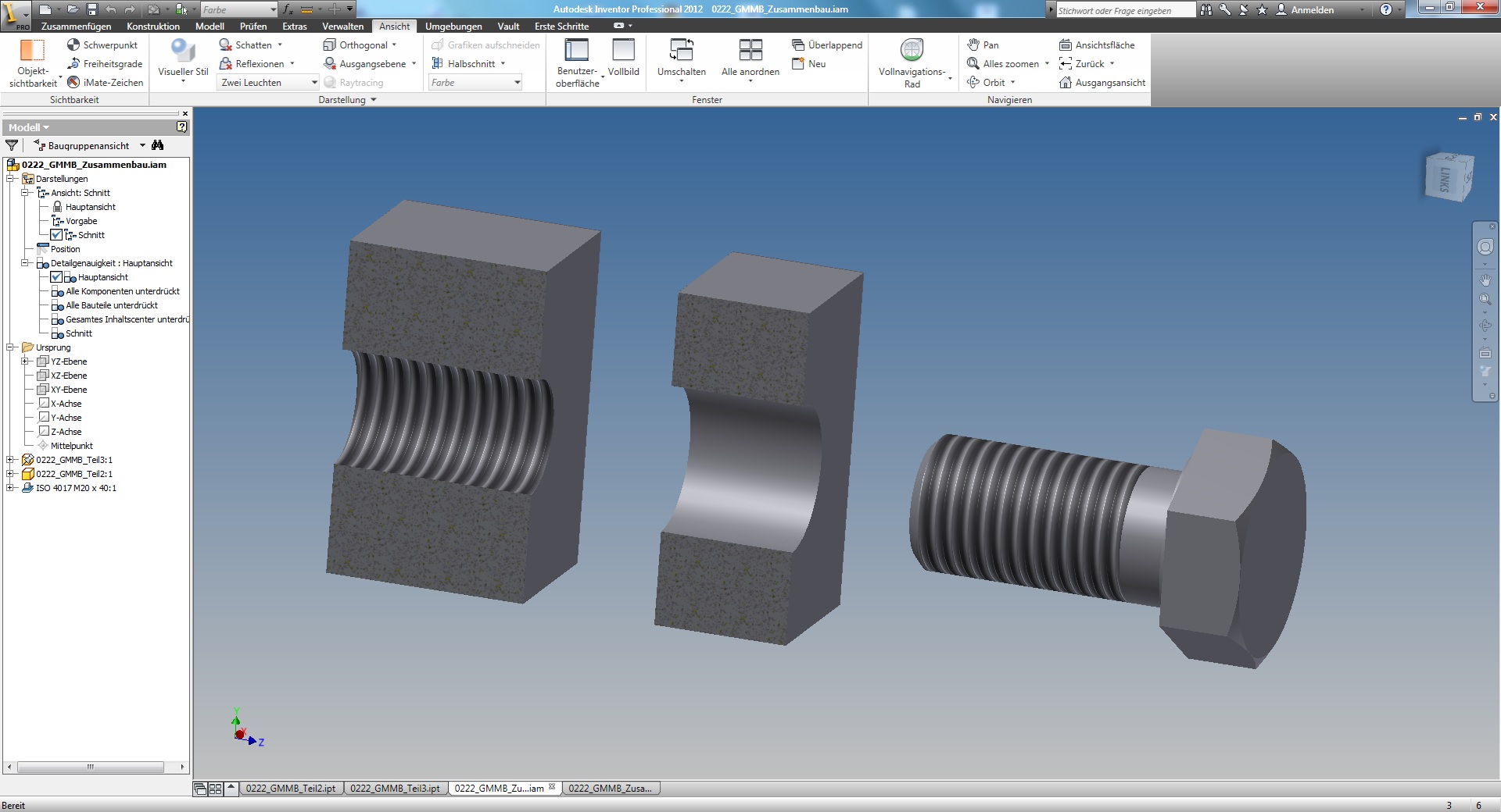 iso ansicht im schnitt darstellen ? (Autodesk/Inventor