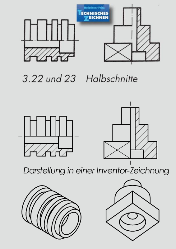 Halbschnitt erstellen Inventor 2013 (Autodesk/Inventor