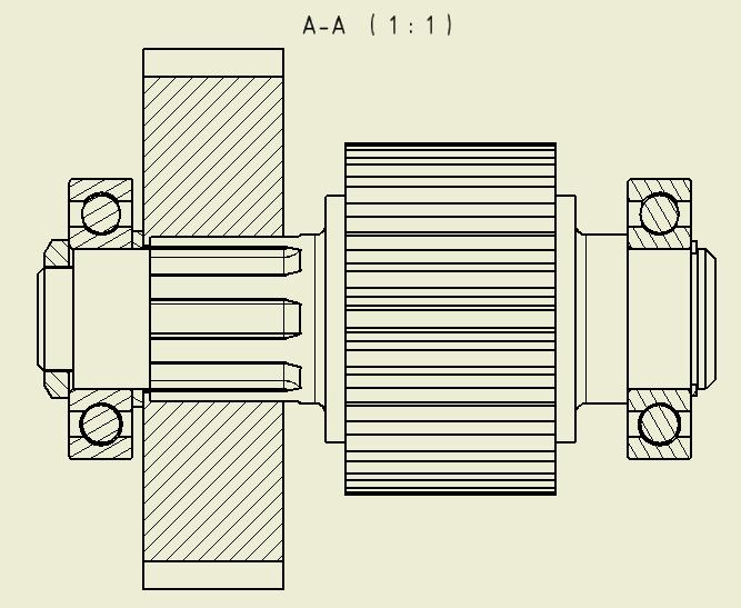 Schnittansicht einer Welle (Autodesk/Inventor) Foren auf CAD.de