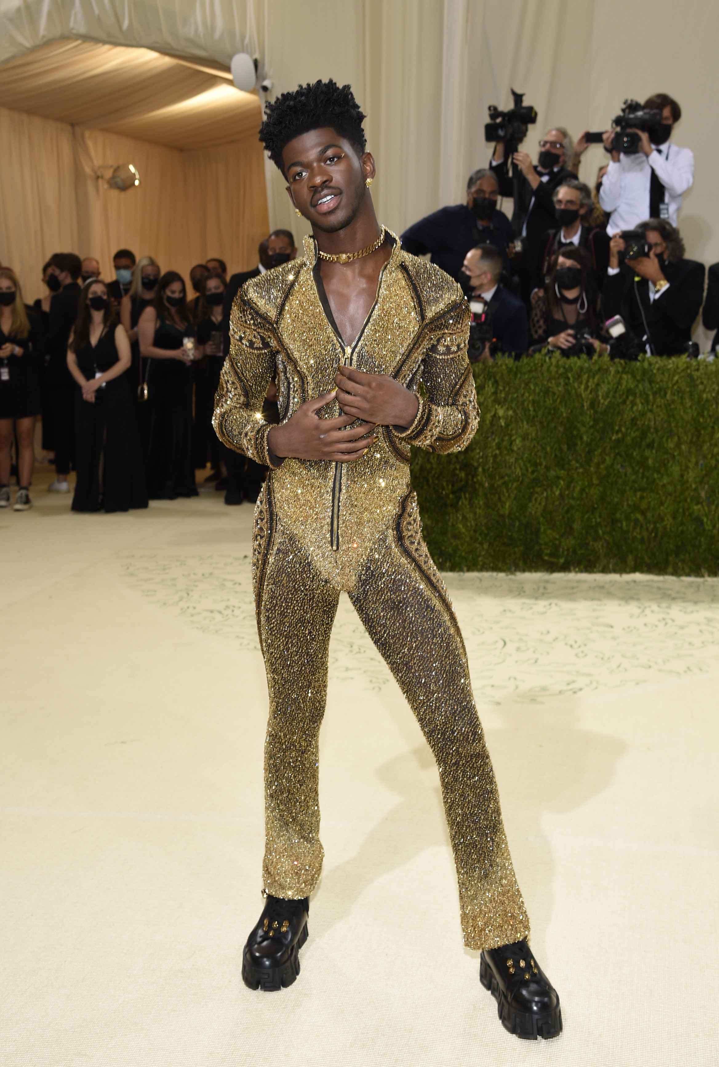 lil nas x met gala 2023 2021 Met Gala: Lil Nas X Custom Versace Outfits – Wwd