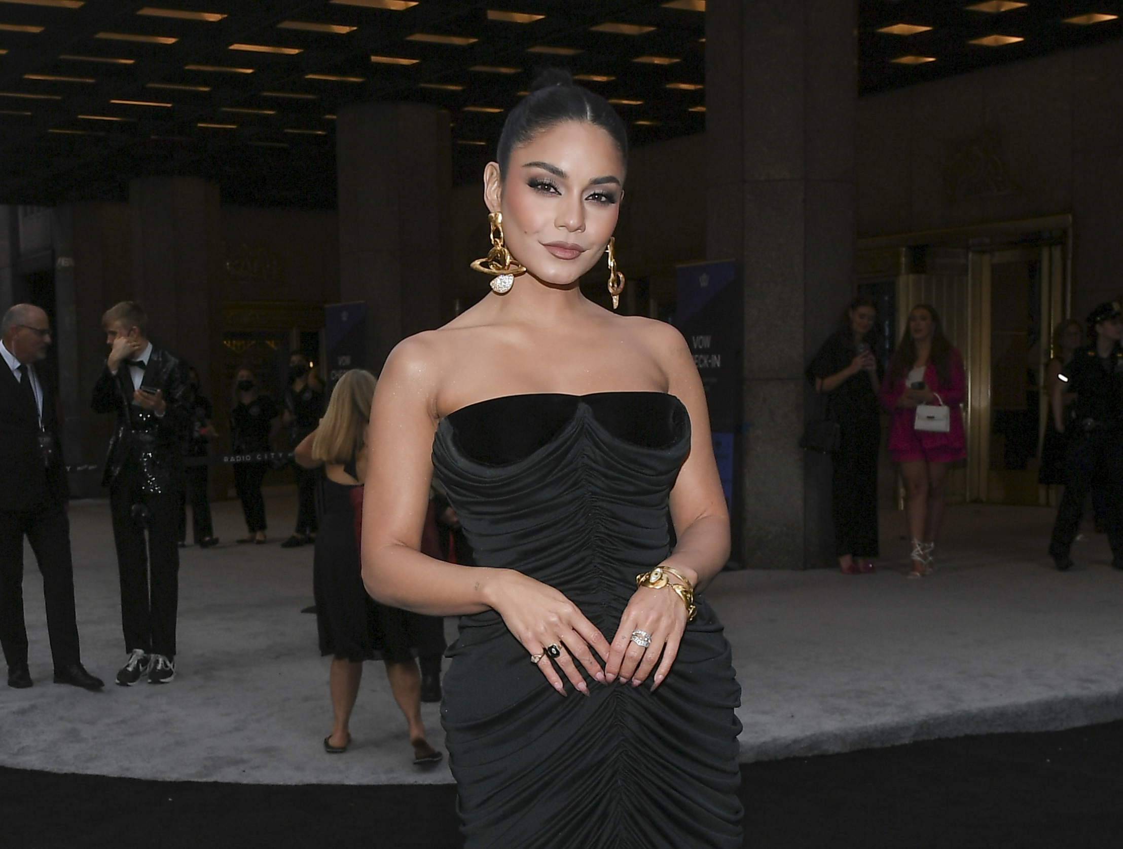 Vanessa Hudgens Black Dress 2022