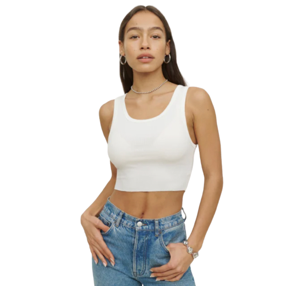 30 Best White Tank Tops For Women 2022 WWD 人生自由夢女性 WhiteTank トップ
