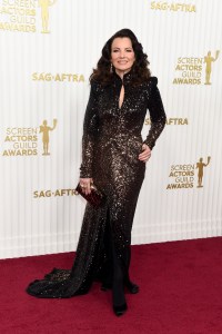 Fran Drescher Shimmers at SAG Awards 2023 in Ombré Sequins Dress