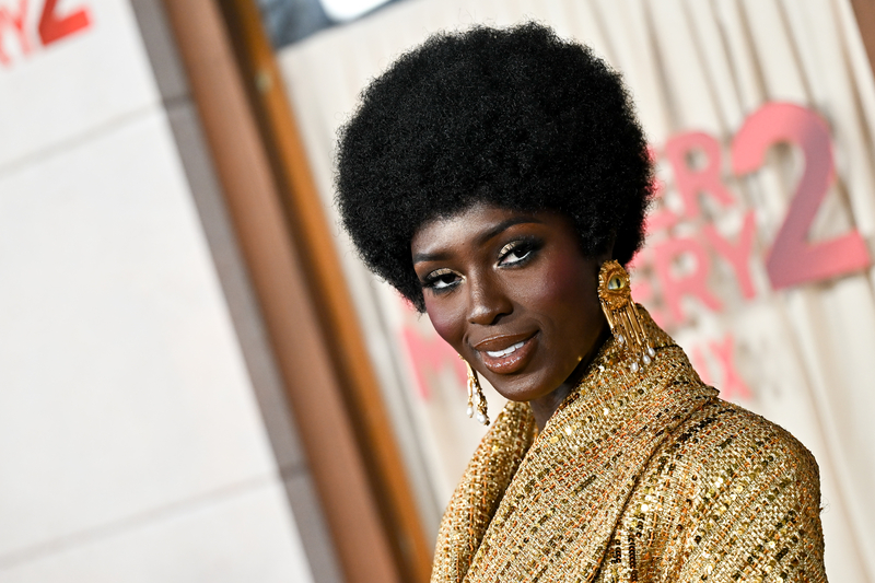 Jodie TurnerSmith Channels the ’70s at Murder Mystery 2 Premiere WWD