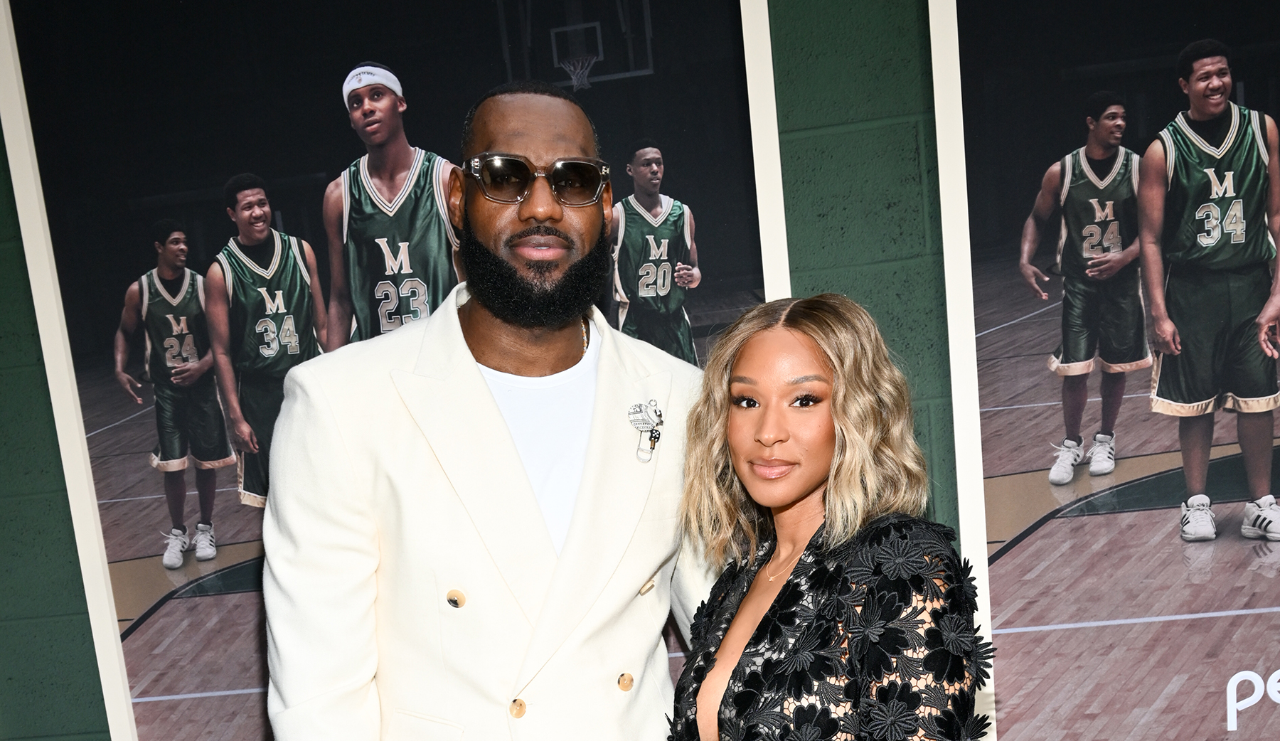 LeBron and Savannah James Suit Up for ‘Shooting Stars’ Premiere WWD