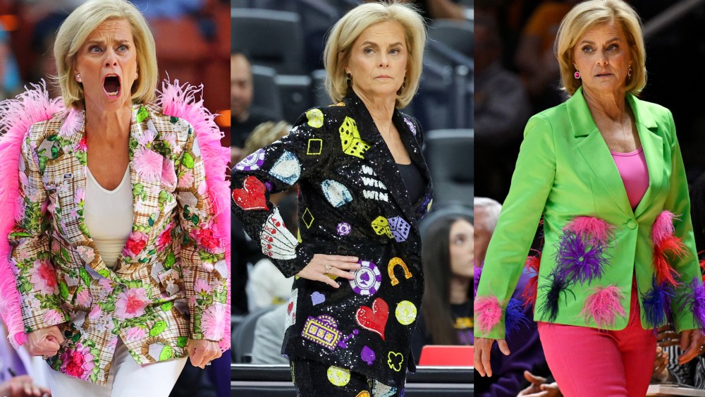 Kim Mulkey Outfits Through the Years LSU Coach's Flashy Looks Photos