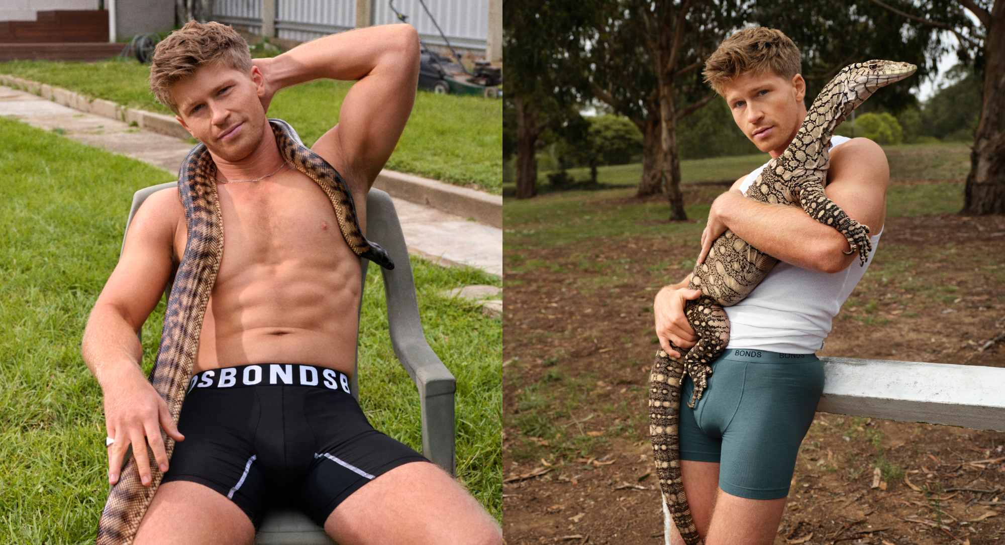 Crocodile Hunter Steve Irwin’s Son Robert Irwin Stars in Wild-themed Underwear Campaign for Australian Brand Bonds’ U.S. Debut