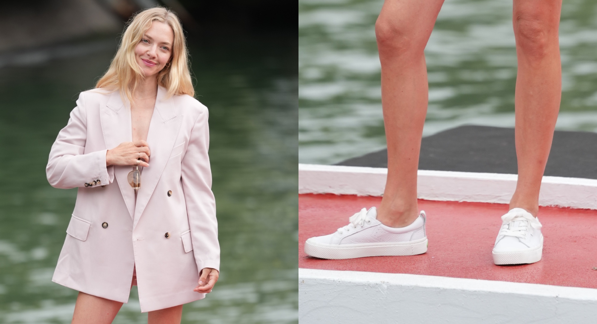 Amanda Seyfried Wears White Sneakers at the Venice Film Festival 2025