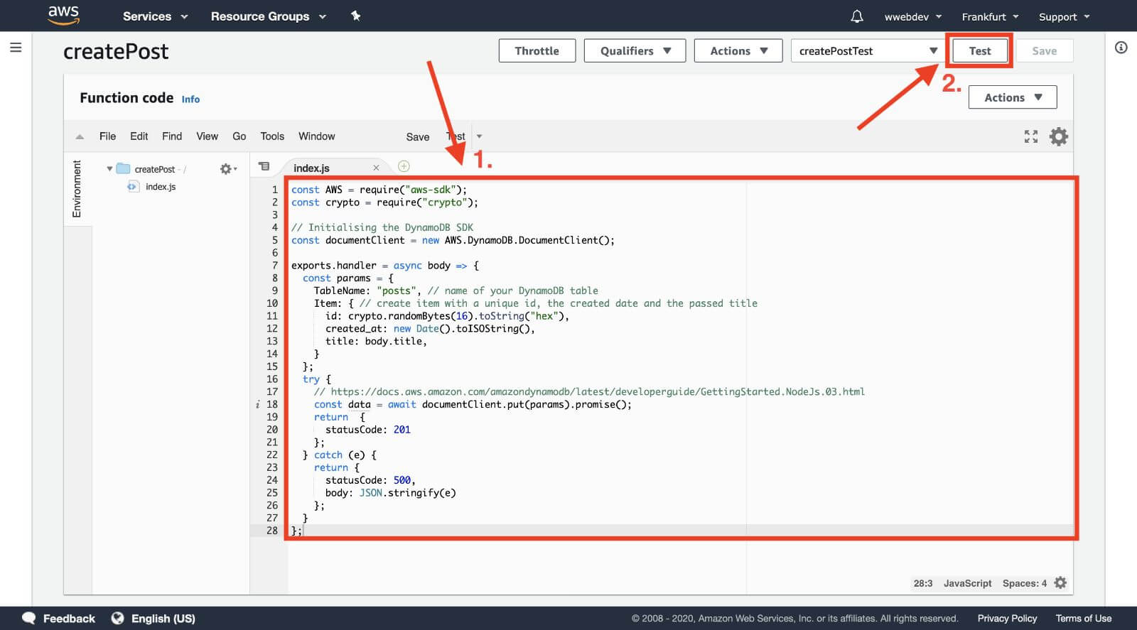 Getting Started with Serverless AWS (3/3) Micro Services using Lambda