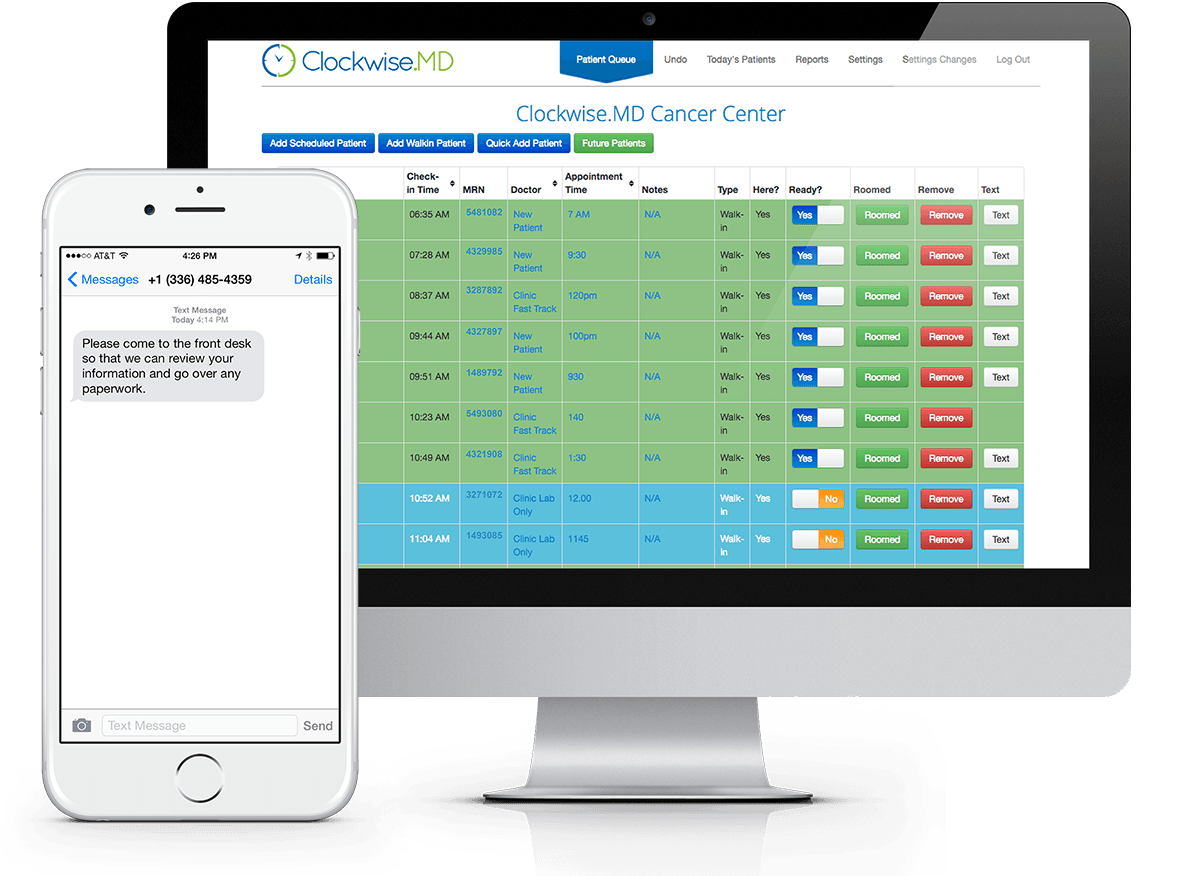Online Scheduling, Virtual Queuing, & Patient Paging Clockwise.MD