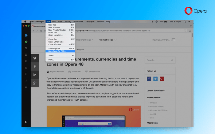 Opera Developer 50 0 2743 0 Update Blog Opera Desktop