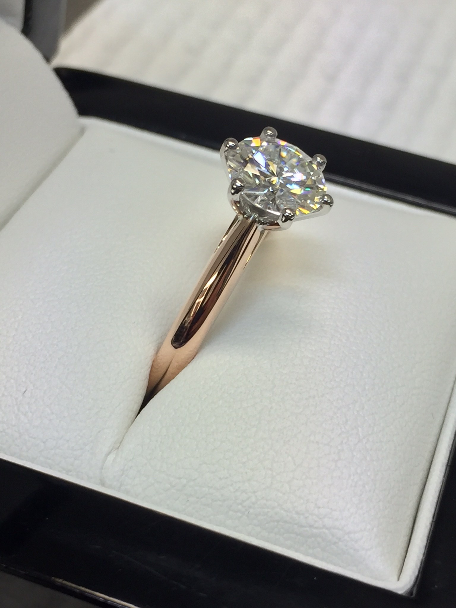Rose Gold 8mm F1 Moissanite Weddingbee Photo Gallery