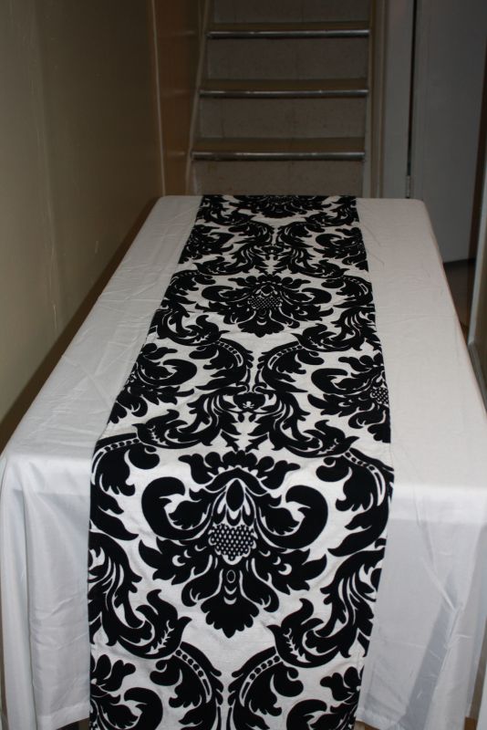 Black & White Damask Wedding Leftovers for Sale