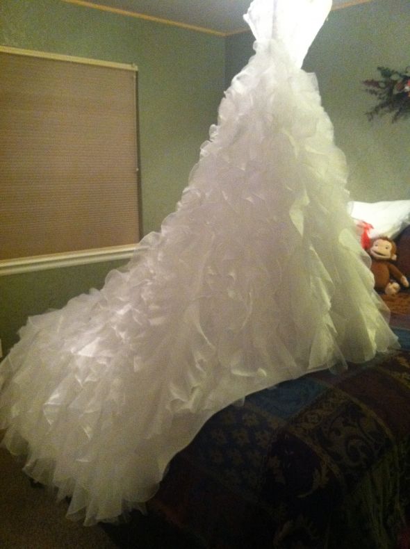 I WASHED my gown in the washing machine!!