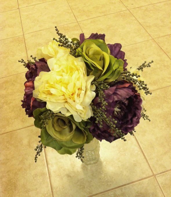 Silk Flower Bouquets for Princess and the Frog themed wedding! (pics)