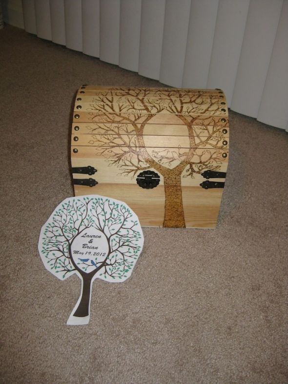 My DIY wooden chest card box