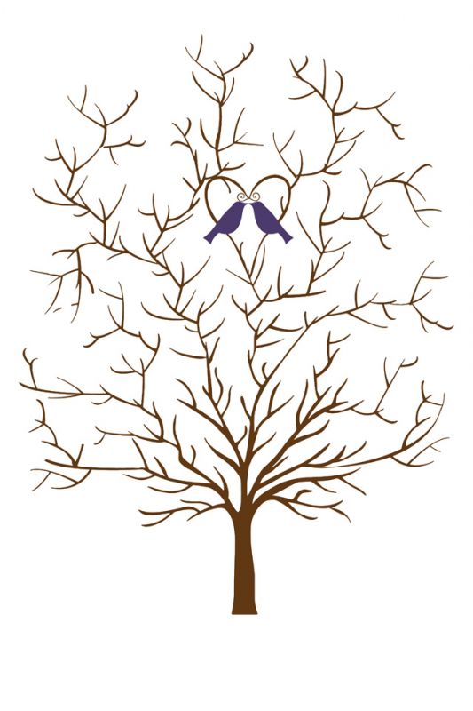 Wedding Tree Template without leaves Weddingbee Photo Gallery