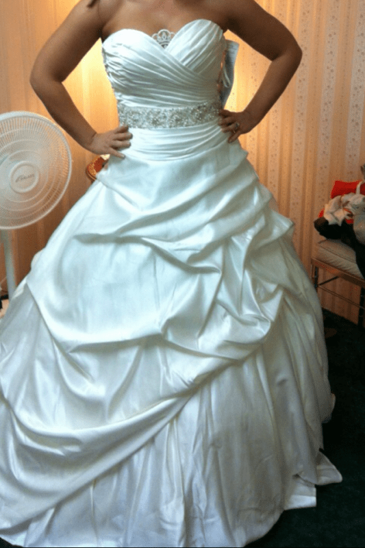 Was stuck on what to do… for to much cleavage Weddingbee