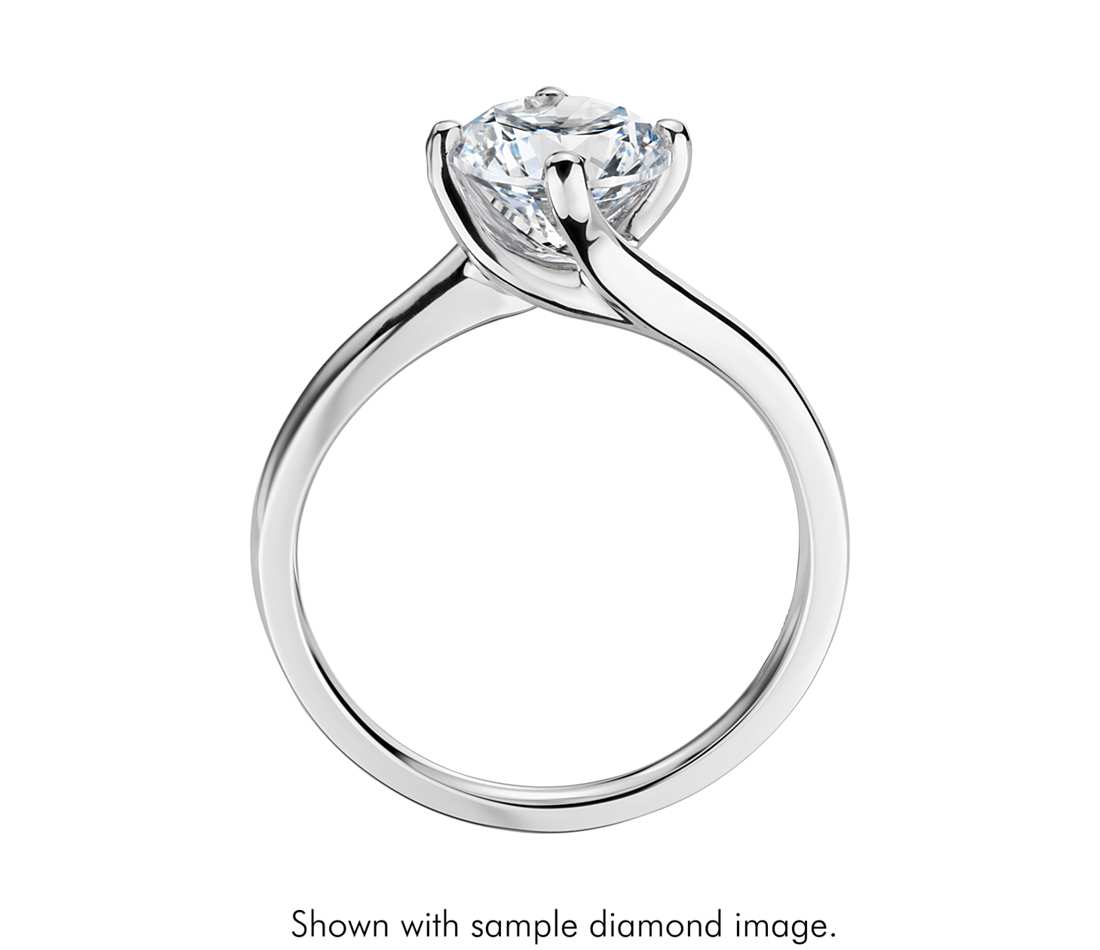 How can you tell if wedding band will sit flush against engagement ring?