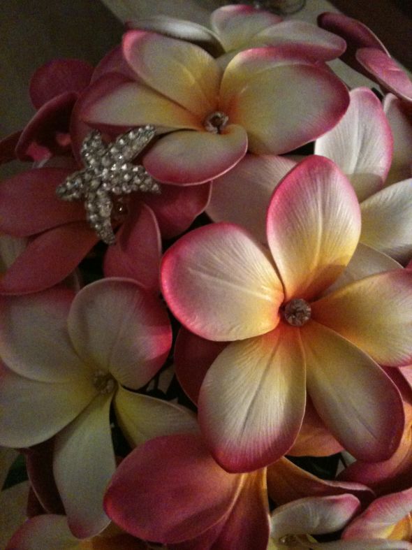 Silk Frangipani/Plumeria Bouquet Weddingbee Photo Gallery